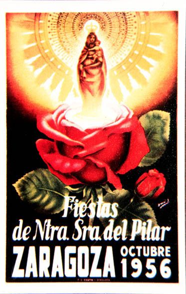 Fiesta patronales en honor de Nuestra Señora del Pilar 1956 Zaragoza